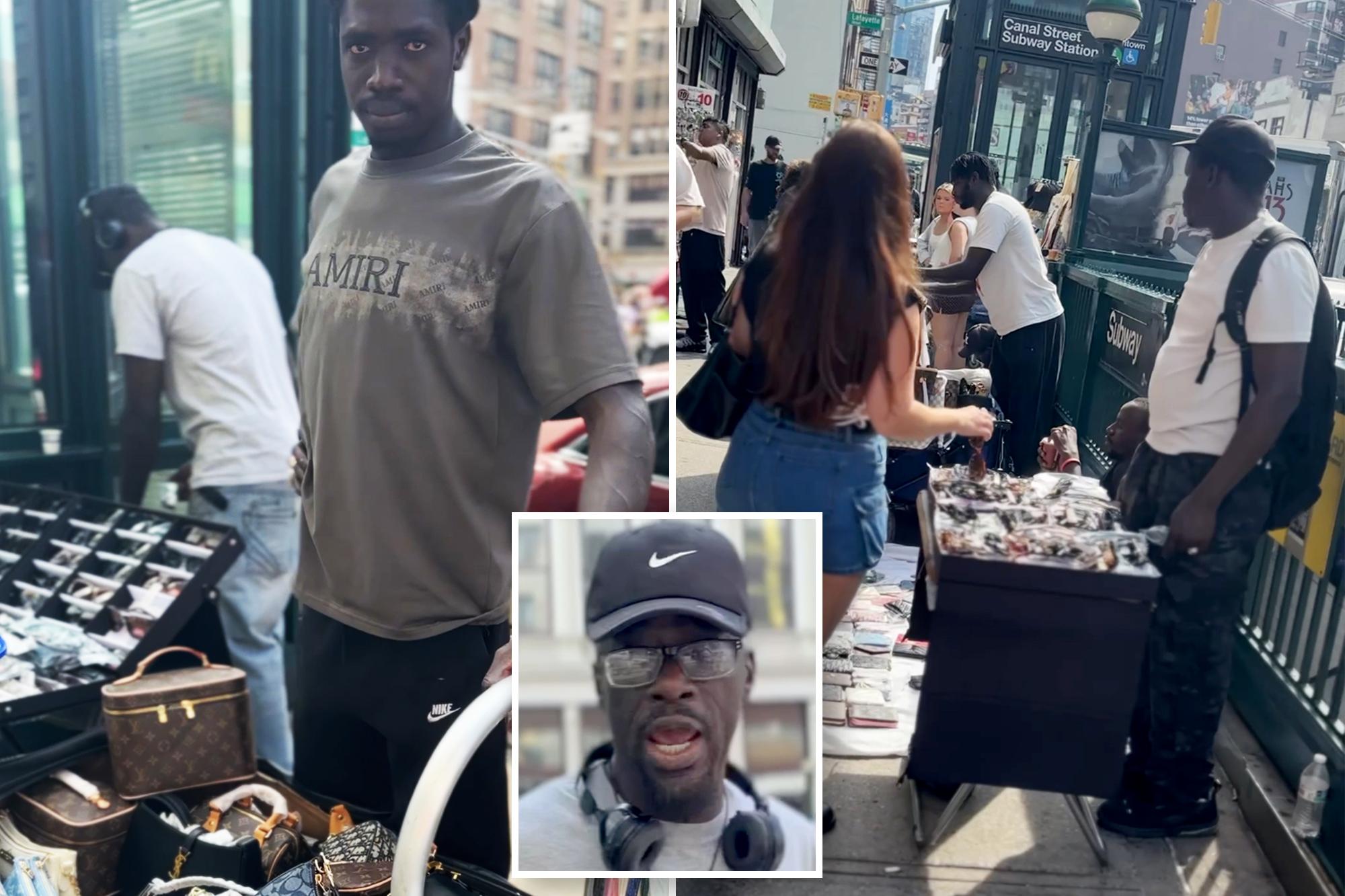 A Canal Street vendor violently knocked my phone away as I exposed the illegal activities flooding Chinatown 143509507