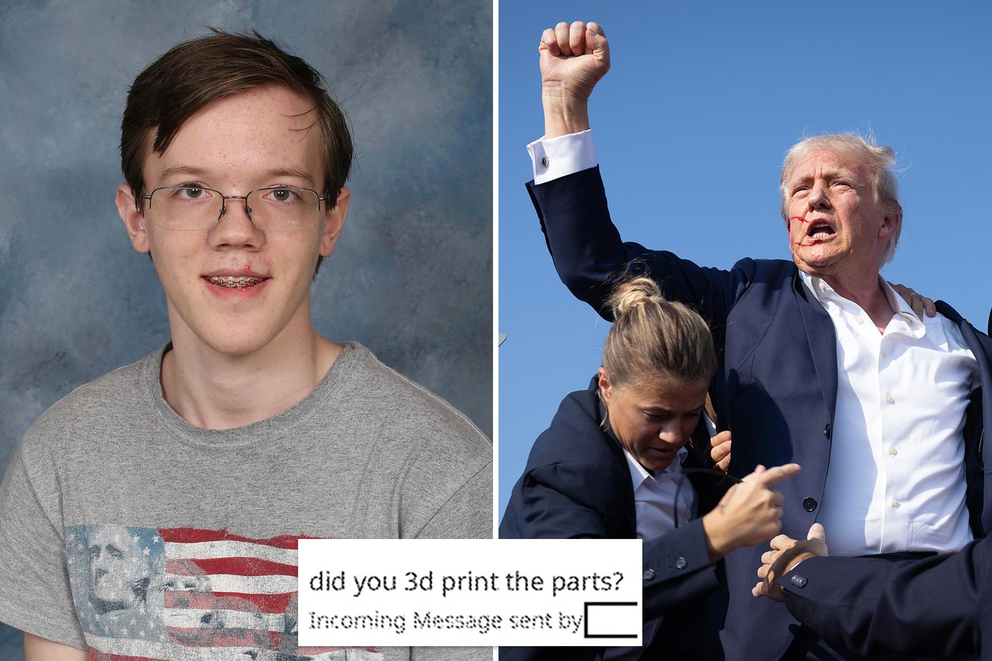 Trump’s attempted assassin sent mysterious texts about 3D printer leading up to Butler, Pa. shooting: report 143607555