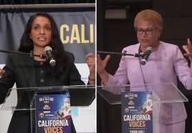 Mayor Karen Bass and rival Nithya Raman square off at contentious rally as final sprint to election day approaches
