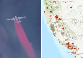 Alarming California map shows exactly where wildfires are tearing across the state — as sweltering heat wave hits