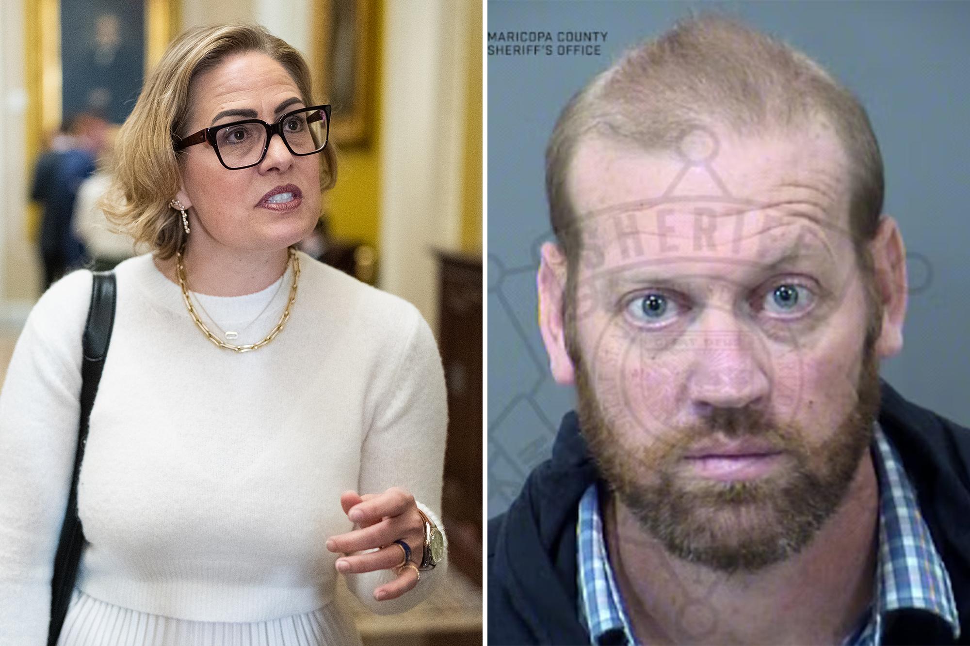 Kyrsten Sinema’s ex-bodyguard demands she pays his bond a month after trashing her home 144080948