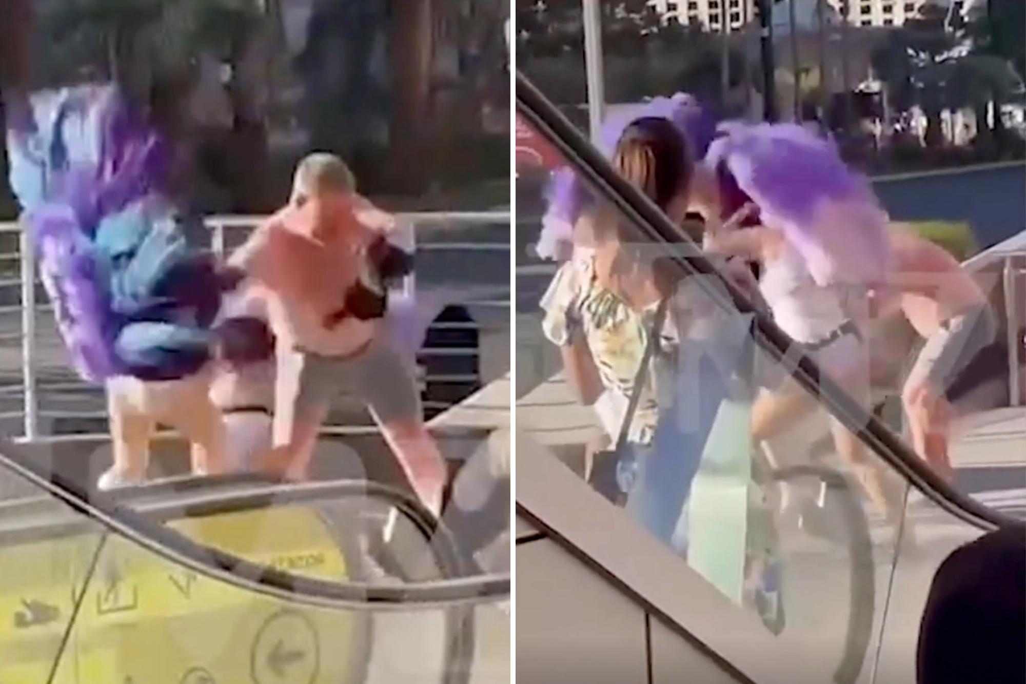 Phony Vegas showgirls attack pair of tourists on iconic Strip over $20 tip 144201205