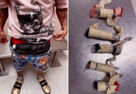 Flight passenger’s odd appearance at major US airport leads officers to wild discovery