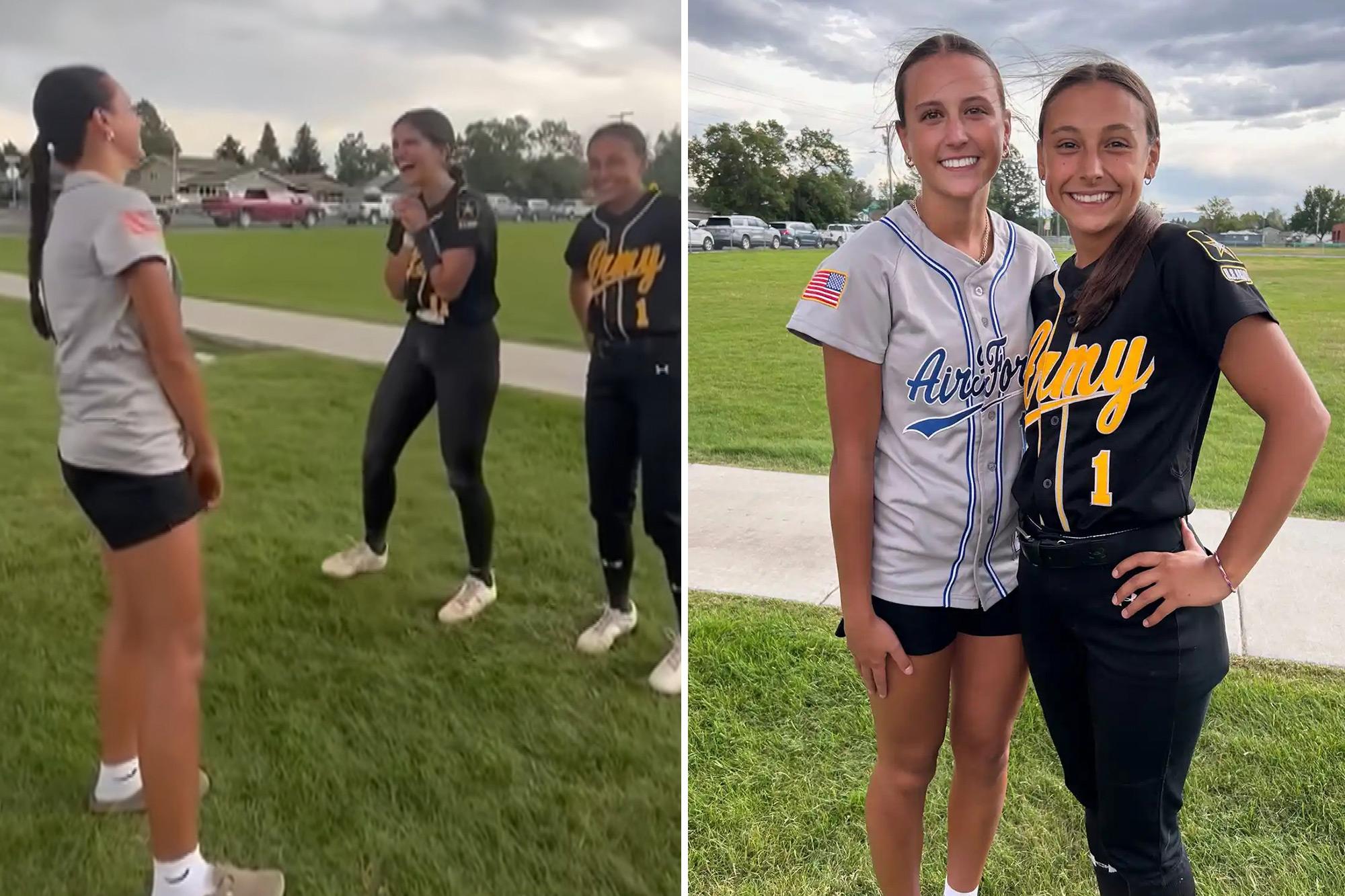 Softball player recalls moment she met long-lost sister on other team: ‘Part of me was complete’ 144268661