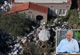 Fuming neighbors slam city as trash house owner slumbers in bug-ridden filth