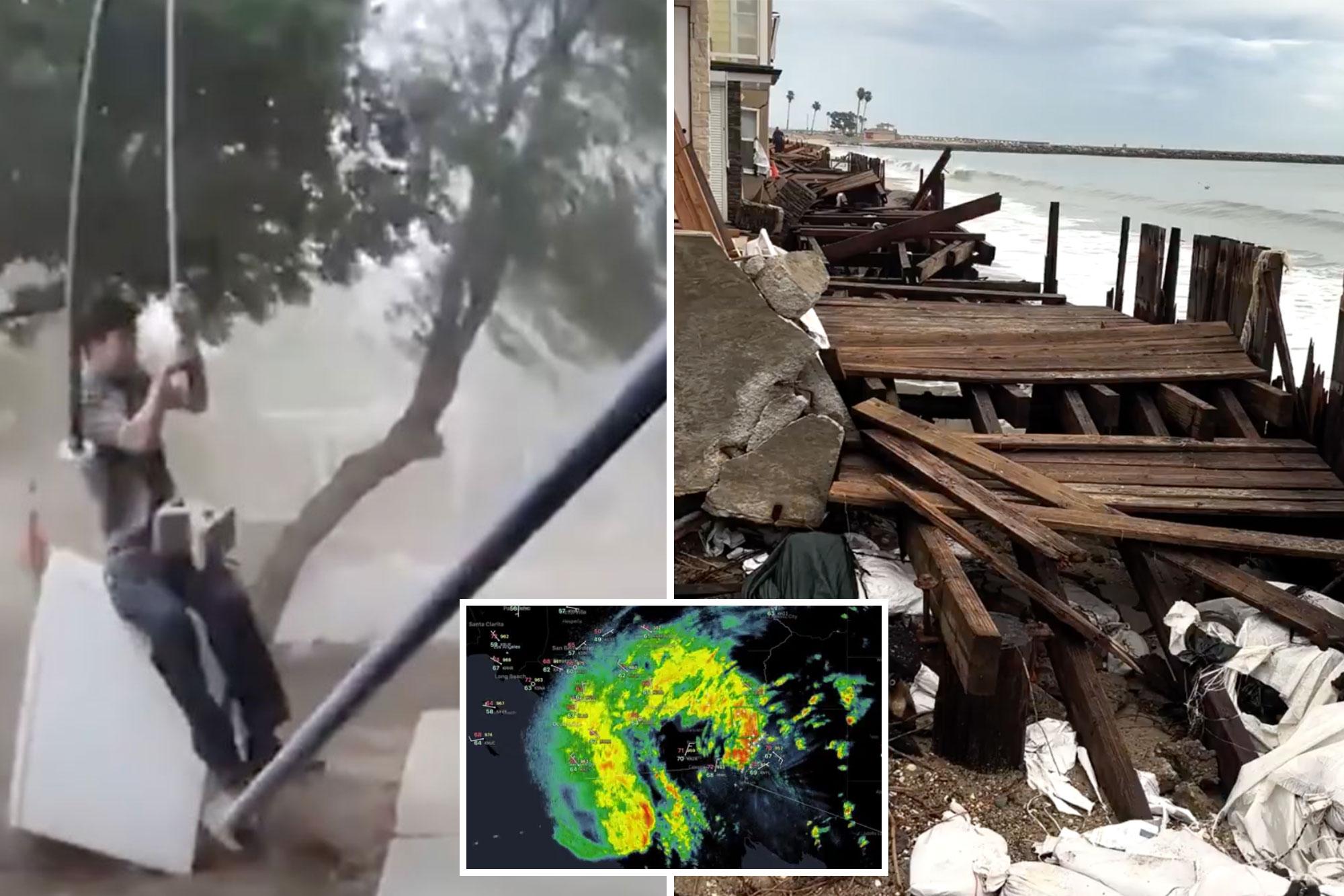 Tropical Storm Rachel wreaks havoc as Long Beach boardwalk destroyed, winds batter Inland Empire 144649865