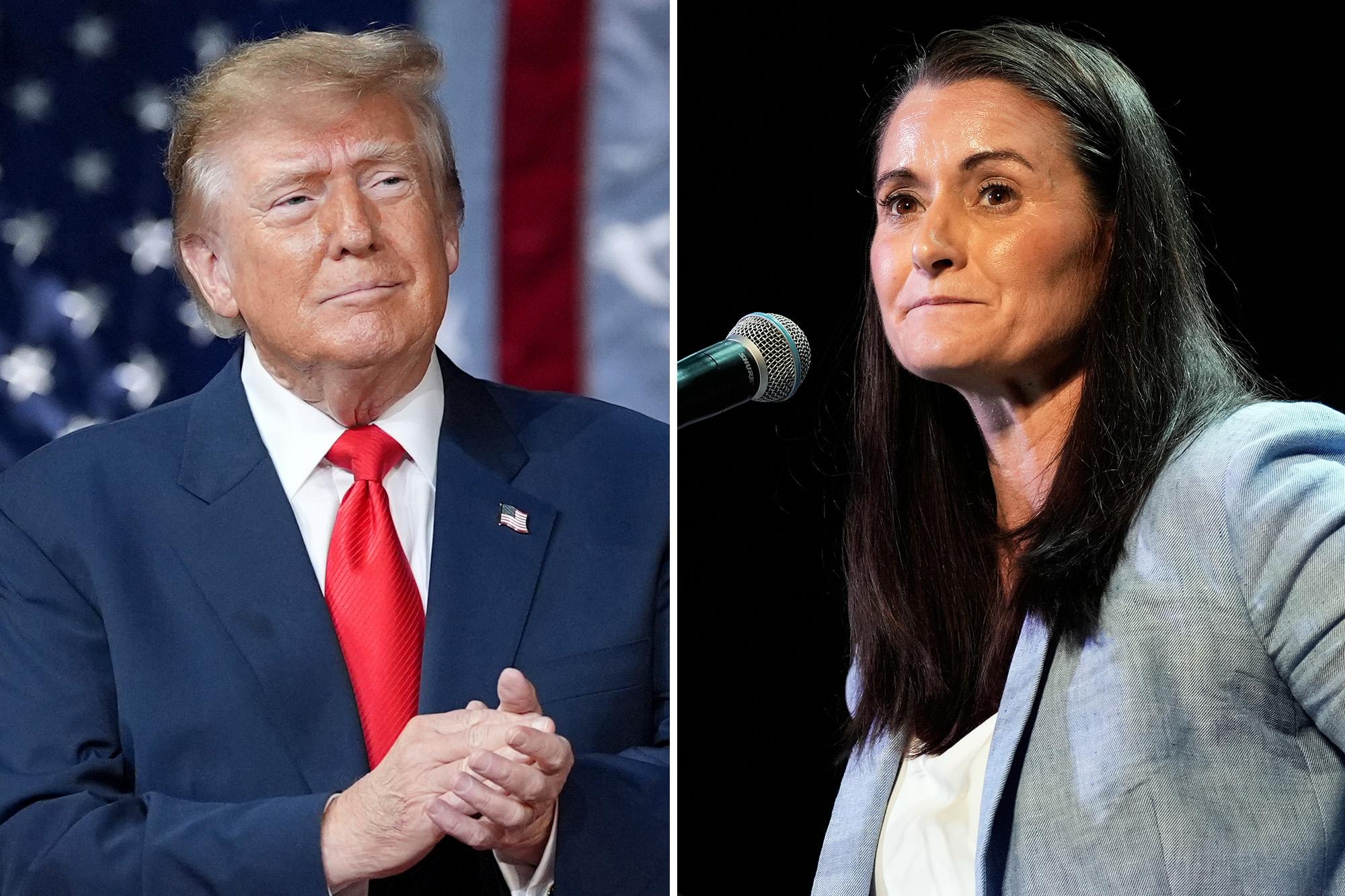 NY Rep. Lawler’s Democratic challenger Cait Conley claims Trump is the greatest threat to America 144696185