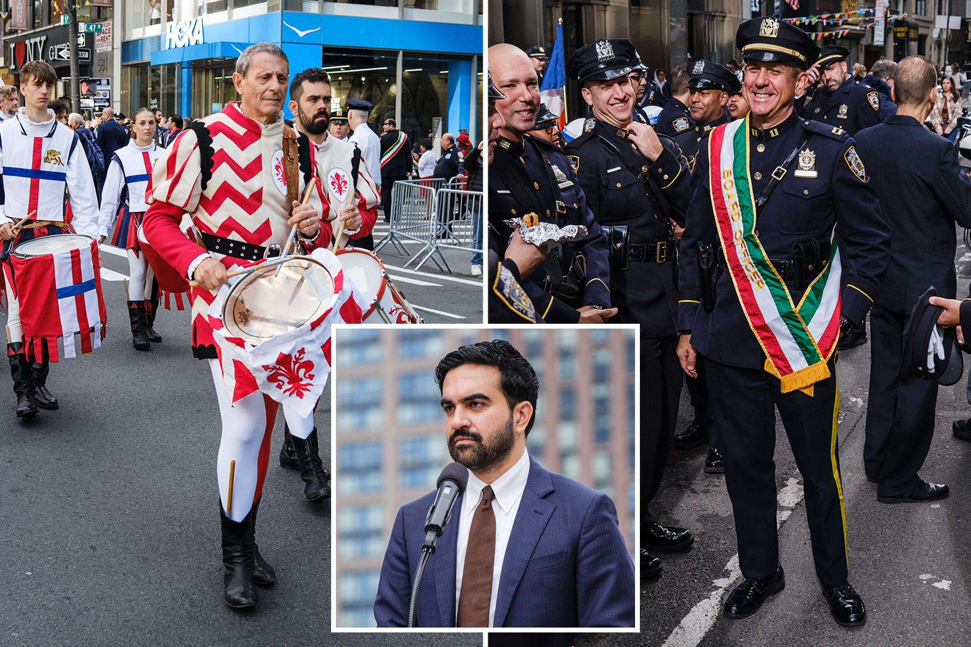 NYC Columbus Day parade goers take Mamdani’s no-show as latest snub to Italians 144770386