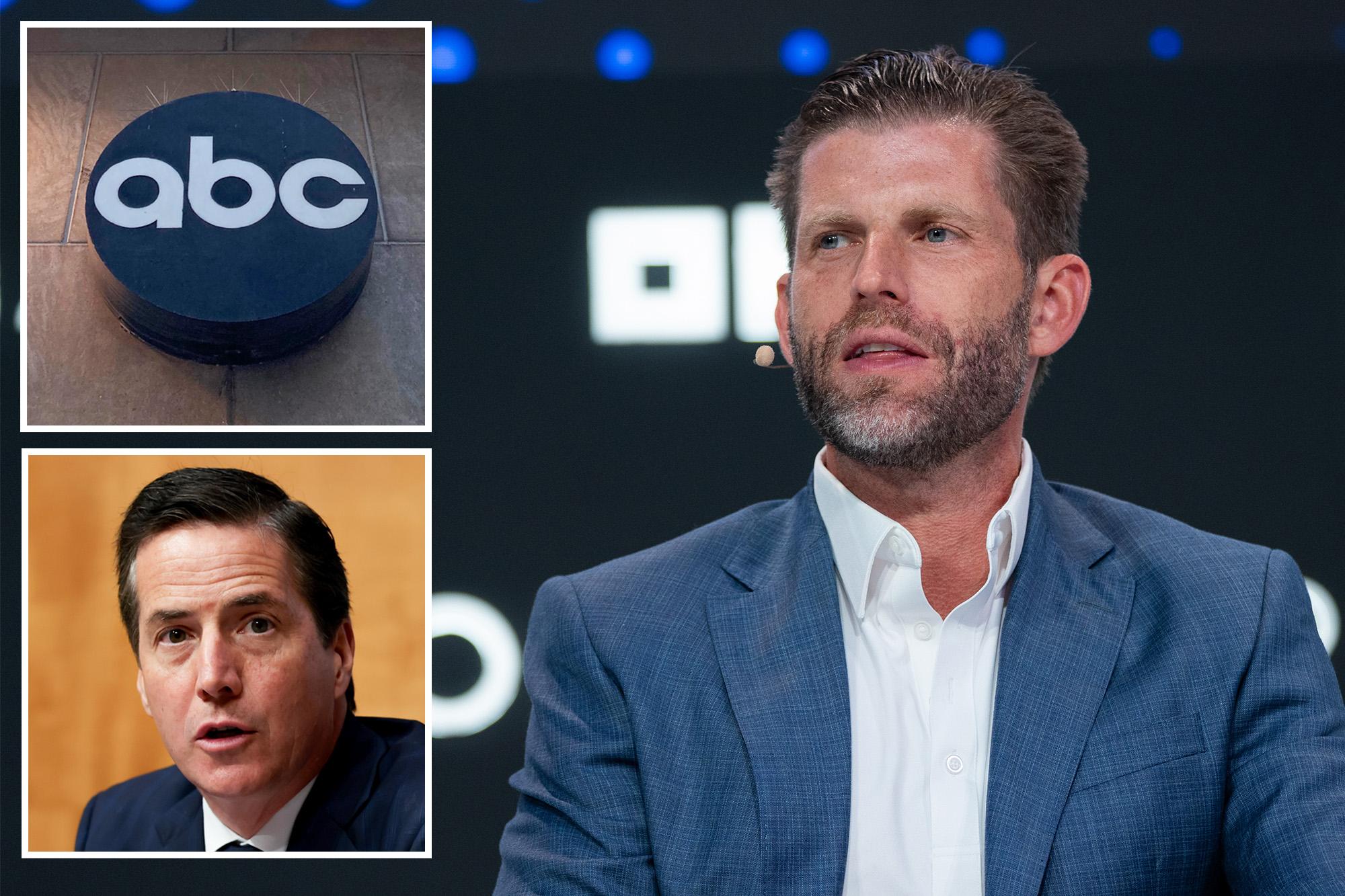Eric Trump trashes ABC over ‘bulls–t hit piece,’ backs call for FCC probe into revised story on family biz 144824468