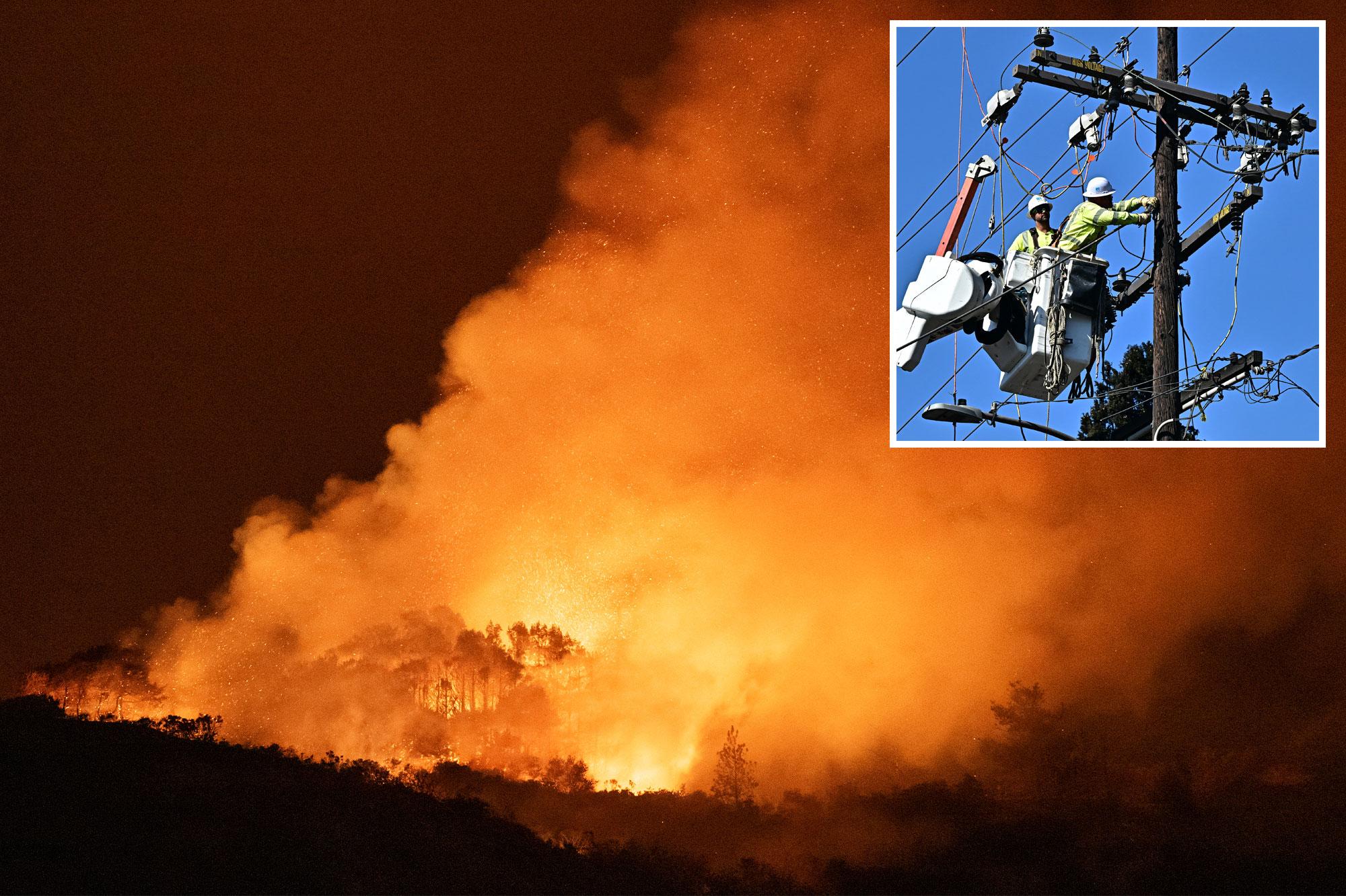 Californians face power blackouts as utility warns 22 counties under threat 144888252