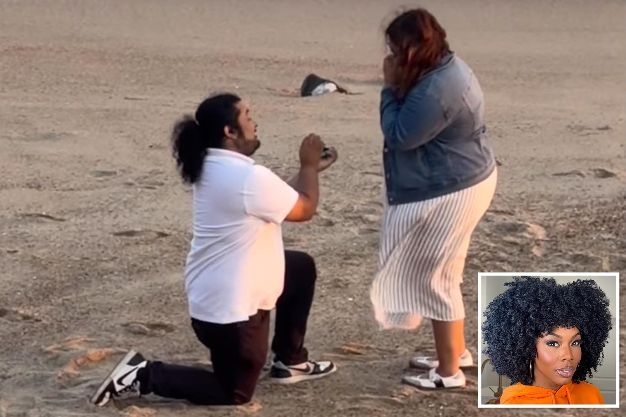 California couple brings social media to tears after actress secretly records their Malibu beach engagement 145019261