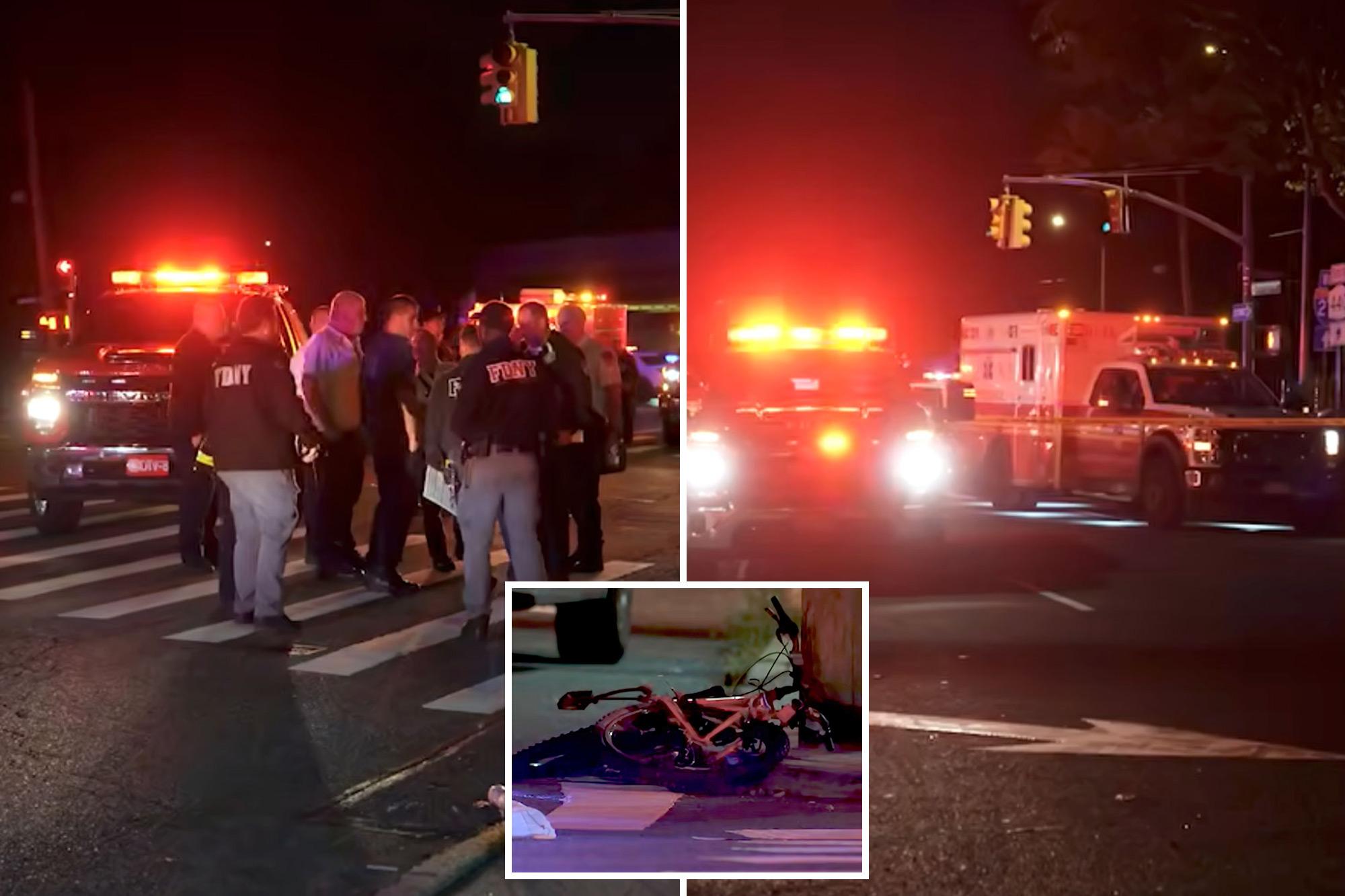 Bicyclist fatally struck by FDNY ambulance in Staten Island: cops 145037601