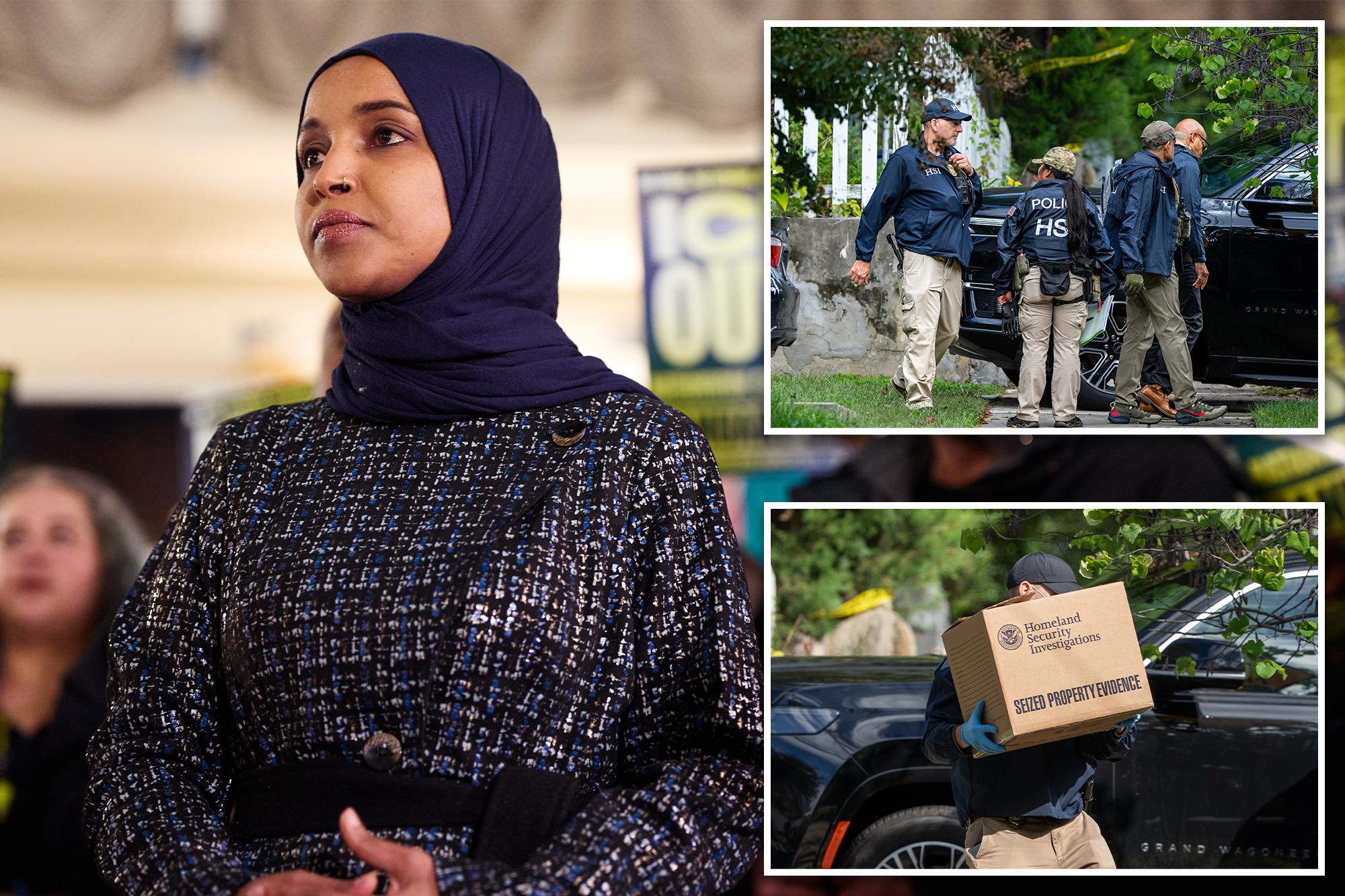 Rep. Ilhan Omar’s phone seized by feds during DHS raid tied to potential immigration fraud 145069303