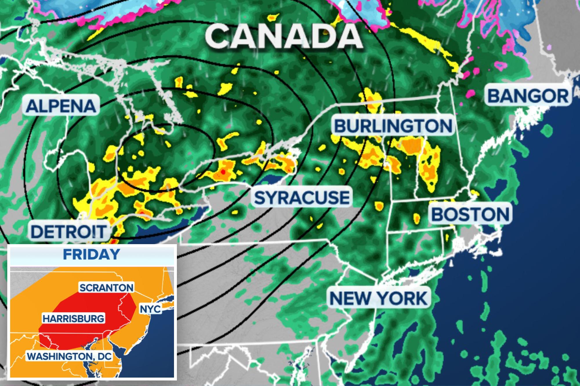 Powerful storm to slam the Northeast with rain, dangerous winds before first major fall freeze 145141021
