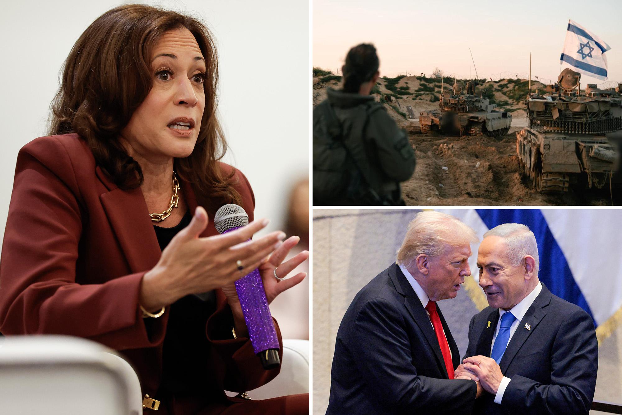 Kamala Harris criticizes Biden, Trump administrations for not acting ‘more forcefully’ against Israel 145149341