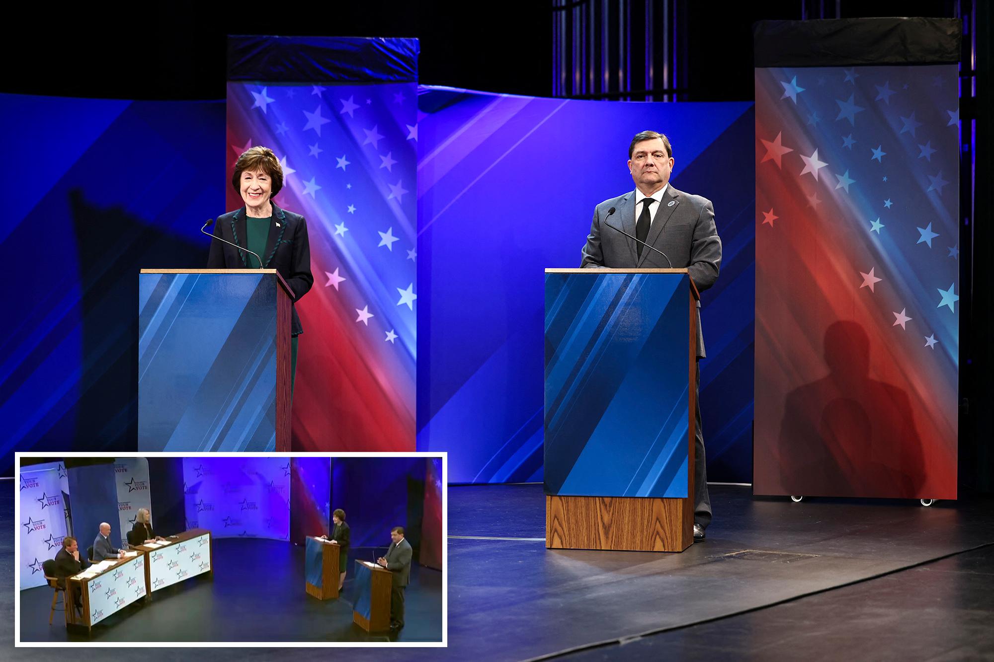 Anti-data center protester crashes Maine Senate debate between Susan Collins and Troy Jackson 145213733