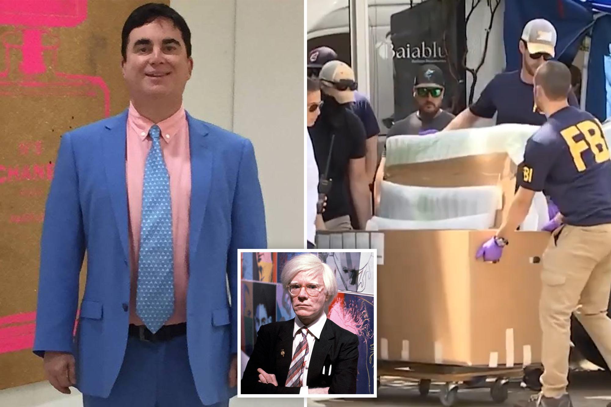 Florida art dealer gets nearly 4 years in prison for scheme to sell fake Andy Warhol artworks 145385707