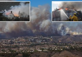 Fast-moving SoCal wildfire grows overnight after burning several homes