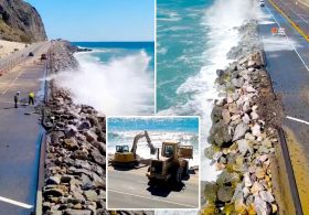 Crews race to repair PCH after section of highway washed out by storms