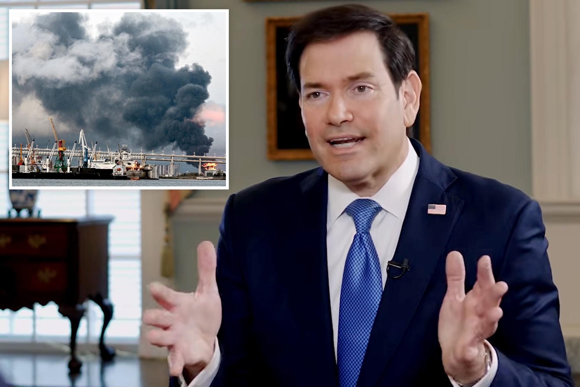 Rubio says Ukraine attacked ships carrying US-owned oil, demands Zelensky bring ‘an end to this war’ 145713033