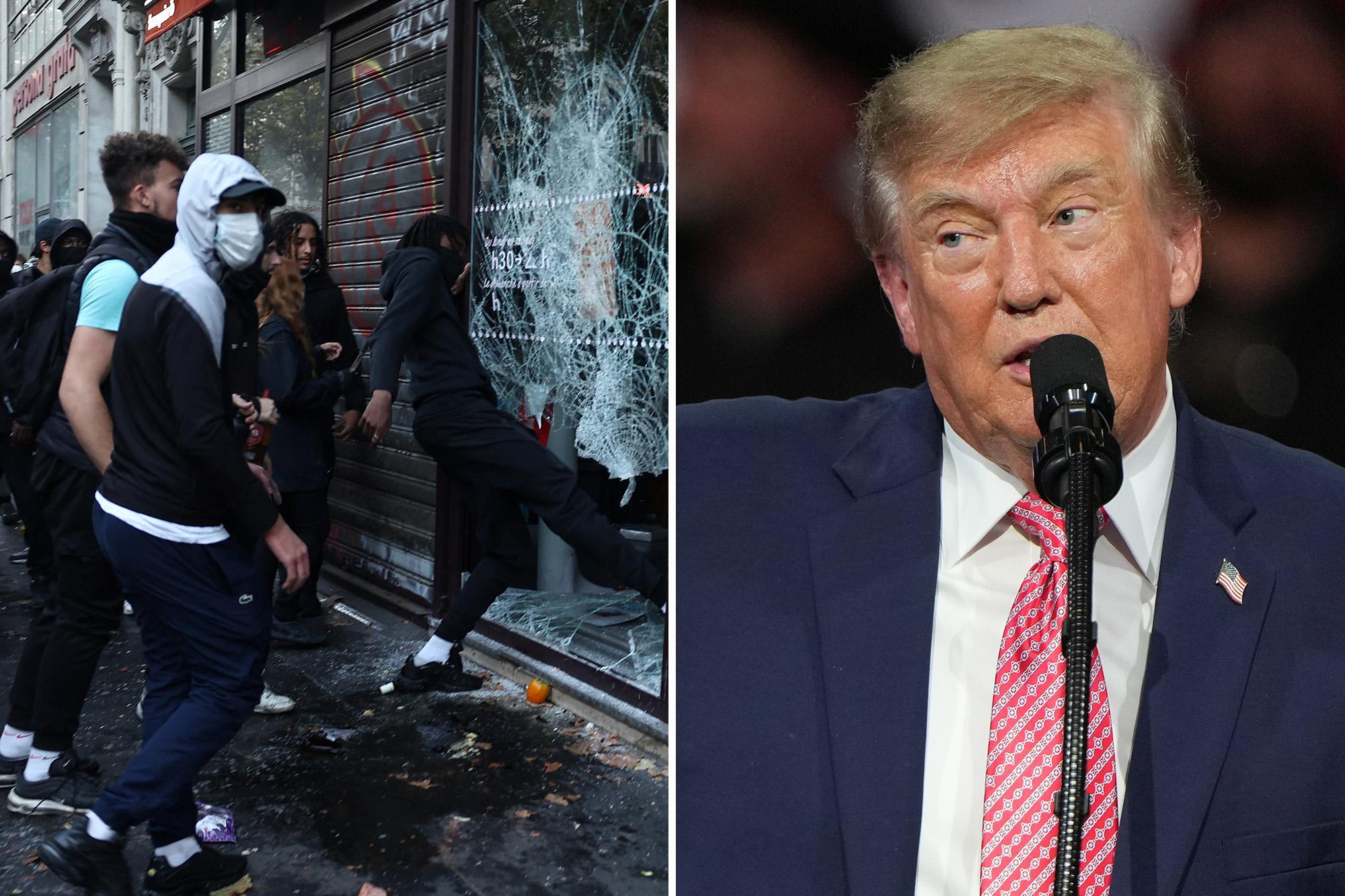 Trump says voters should ‘look at France’ to see ‘what’s at stake’ in midterm elections 145777889