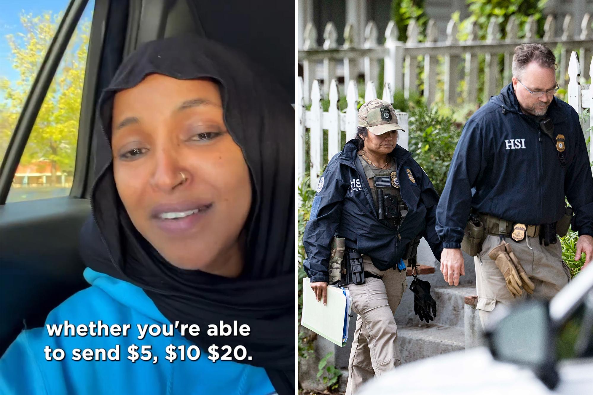 Ilhan Omar showed ‘deception’ as she begged for money in video after DC raid, body language expert says 145934164