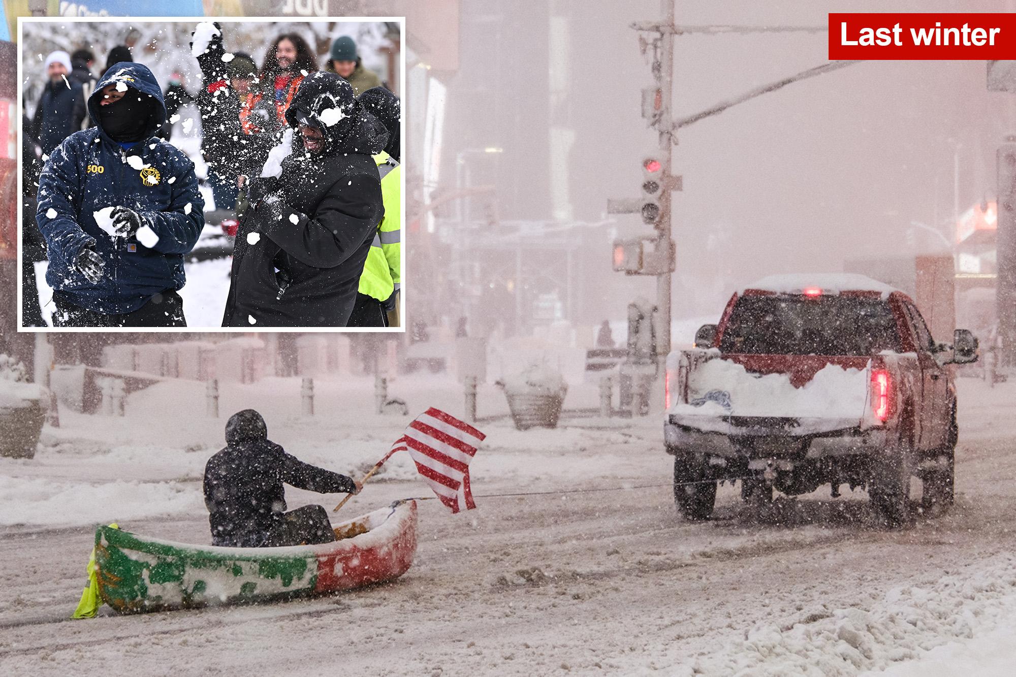 Super El Nino is ‘off the charts’ — and that could be oddly good for NYC, but spell trouble for other parts of US this winter 146111952