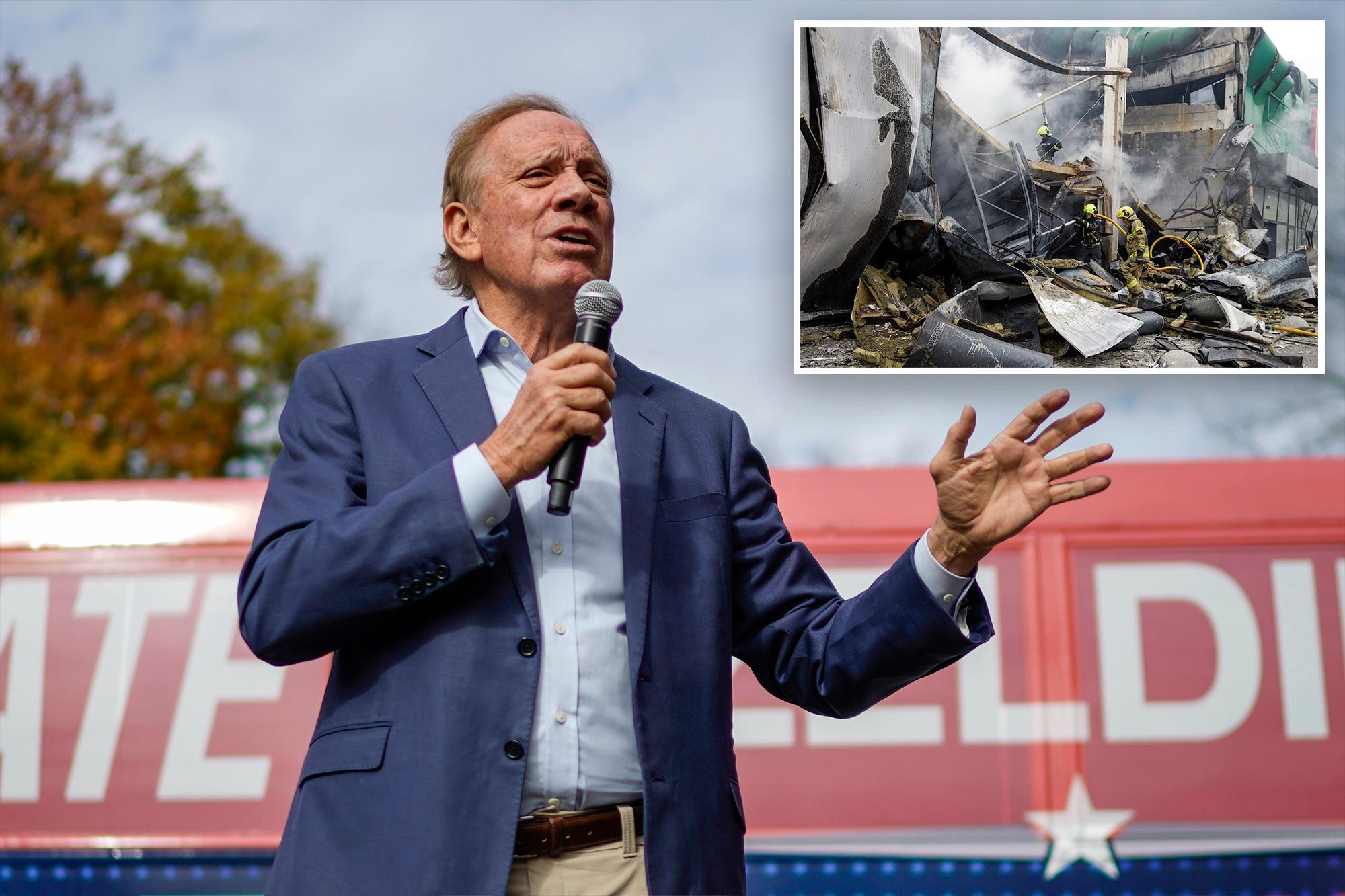 Former NY Gov. Pataki visits war-torn Ukraine, Hungary in freedom tour 146131631