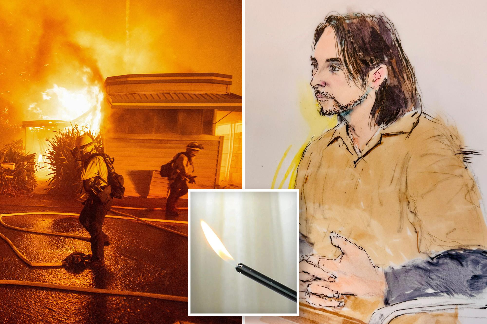 Testing of accused Palisades fire starter’s lighter will be key evidence in second trial, lawyer says 146135436