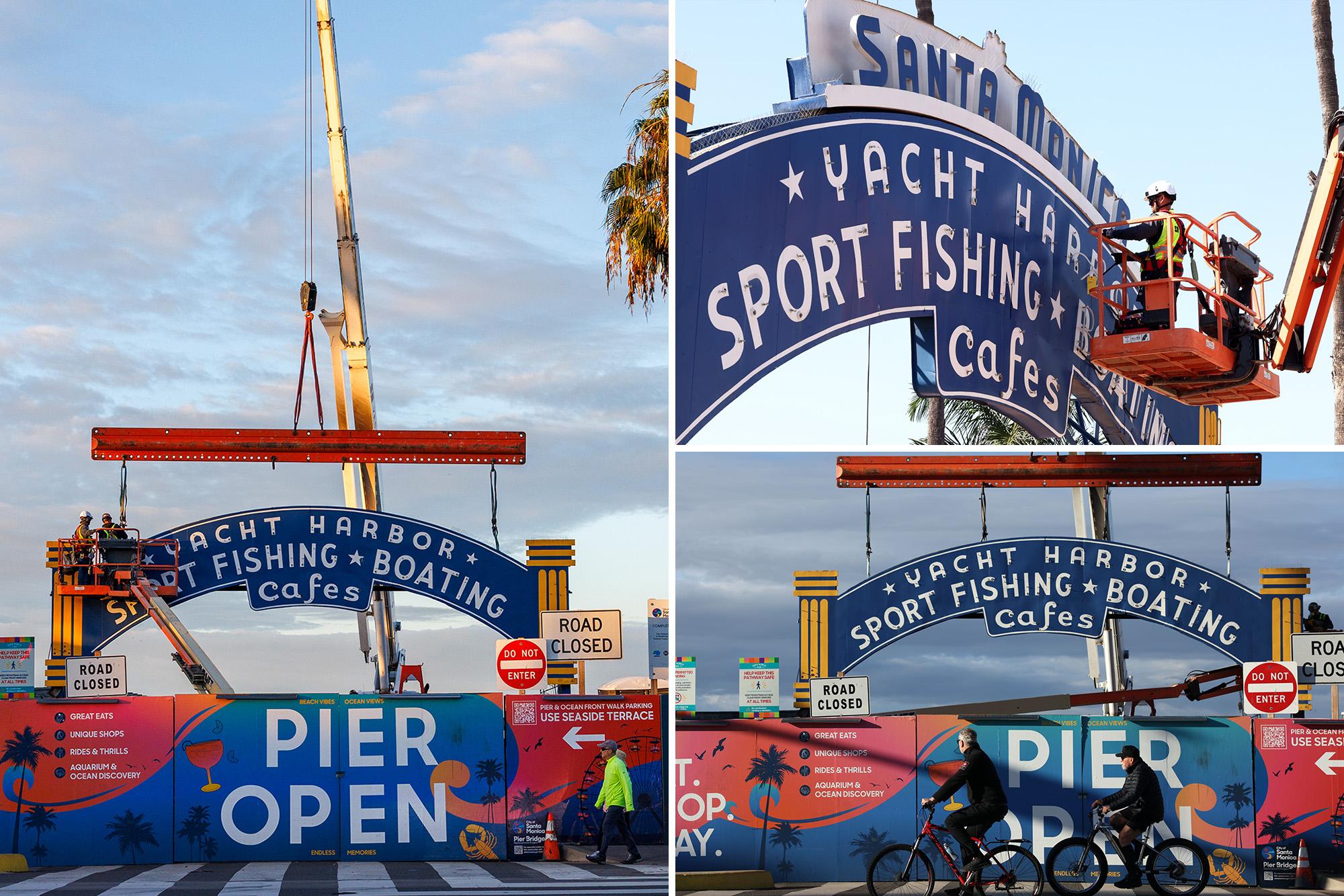 Iconic Santa Monica landmark dismantled as major pier makeover gets under way 146239689