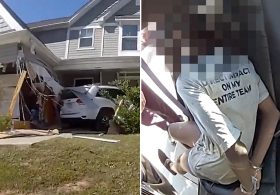 Stolen car slams into South Carolina home as teens bolt, authorities say