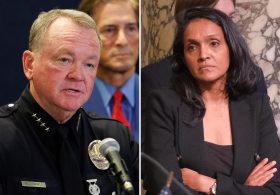 LAPD Chief Jim McDonnell slams Nithya Raman’s anti-cop message while he touts falling LA crime rate, debunks ICE cooperation claims