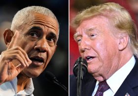 Trump, Obama trade barbs at dueling primetime rallies days before midterm elections