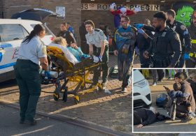 NYC ‘drunk’ driver plows into NYPD Halloween event — injuring 4, including child