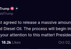 Trump Announces European Diesel Release Amid Middle East Energy Market Disruption