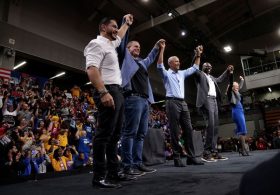 Trump campaigns in Michigan a day after Obama rallies Democrats