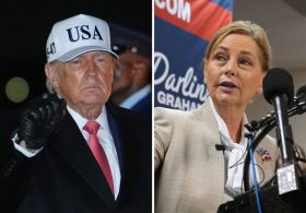 Trump rallies for Lindsey Graham’s sister while eroding his Russia legacy