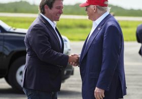 Trump Arrives in FL Where He Gets an Epic Gift From DeSantis