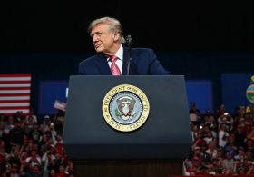 Trump uses antisemitic slur in defending Sen. Roger Marshall at rally in Kansas