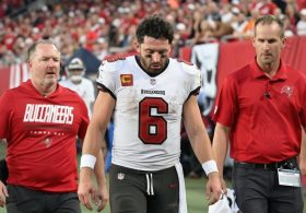 Baker Mayfield’s Return Depends on When He Can Grip the Football