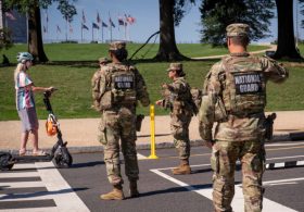 A National Guard member deployed to Washington, DC, is arrested on firearms charge
