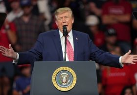 Trump cites French protests in warning to Kansas voters: ‘Never happening here’