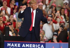 Trump can’t resist roasting his affordability pitch with $5,000 burger joke