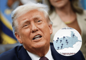 Trump admin posts map of America with no Vermont