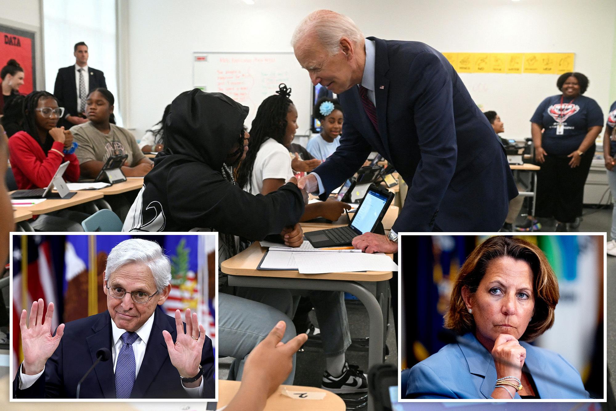 Even Biden DOJ attorneys griped about ‘ridiculous’ school board memo, new report shows COMP GettyImages 1629007554