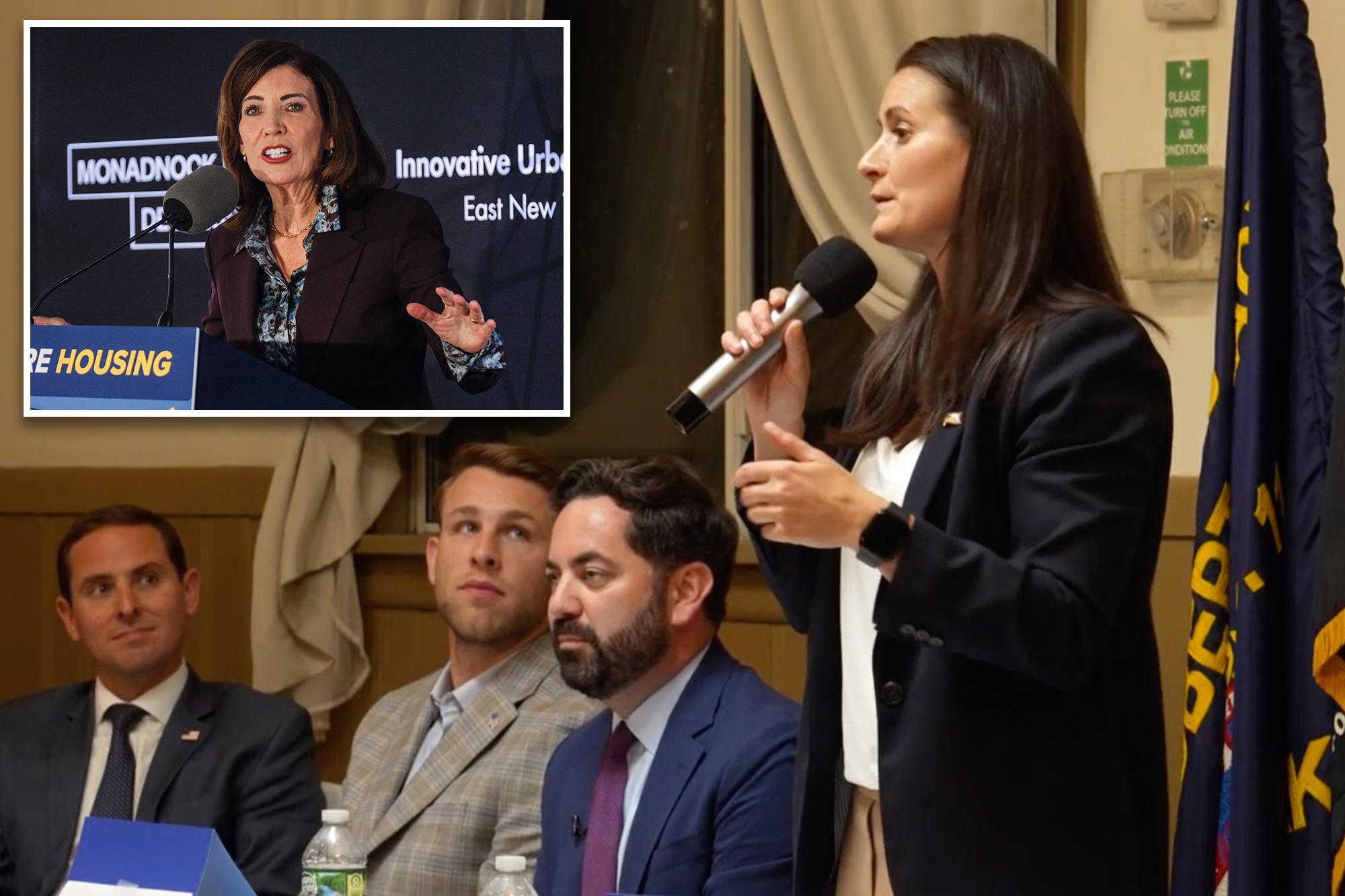 Lawler’s Dem opponent Cait Conley throws Hochul under the bus in jaw-dropping public burn Comp Conley
