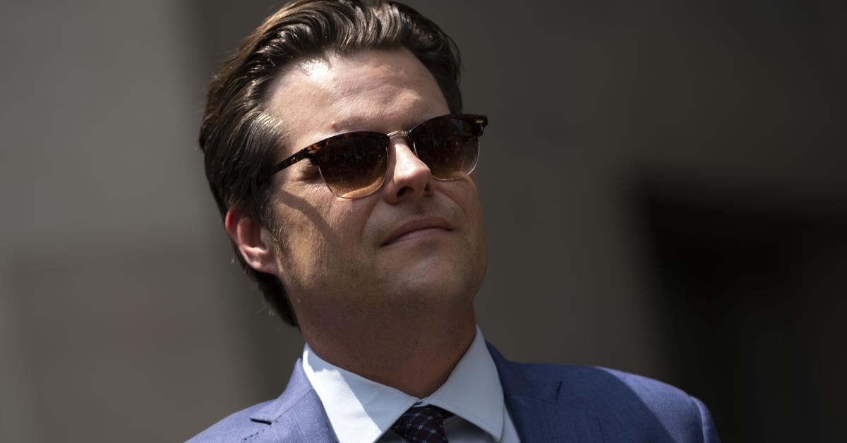 Former Florida Congressman Matt Gaetz accused of sex trafficking in new federal lawsuit GettyImages 1234243519