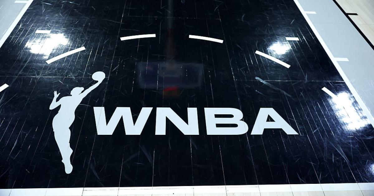 Dream and Valkyries leave court during National Anthem at WNBA Finals GettyImages 2222215246