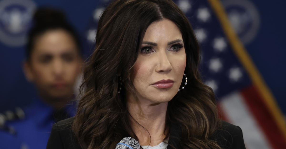 State Department says Noem is no longer serving as Trump's special envoy to Shield of the Americas GettyImages 2259278814