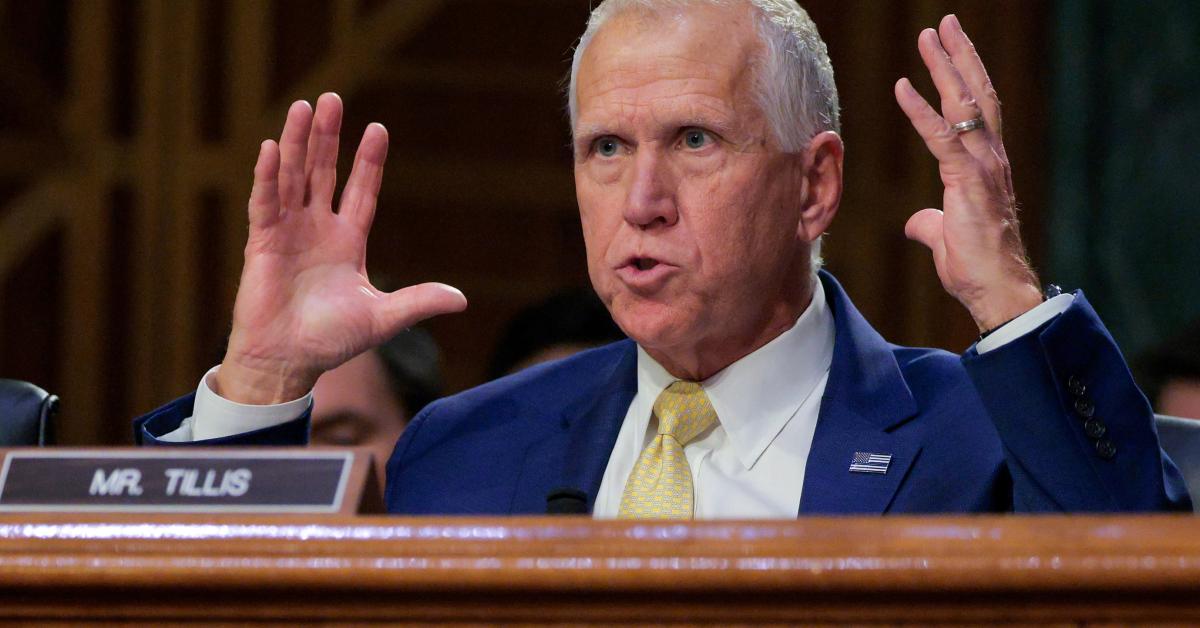 Thom Tillis endorses Michael Whatley in NC Senate race GettyImages 2264594703 1